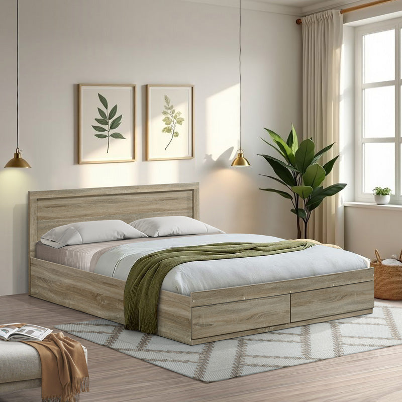 Bed Olympus with drawer in sonoma color 160x200cm