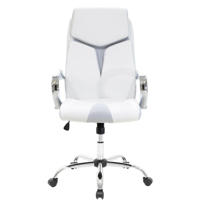 Manager office chair Shark pakoworld with PU white-grey colour