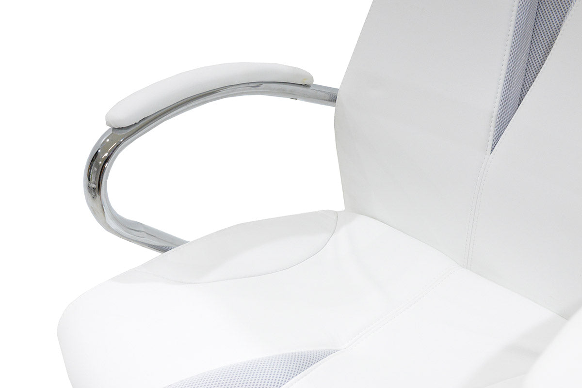 Manager office chair Shark pakoworld with PU white-grey colour