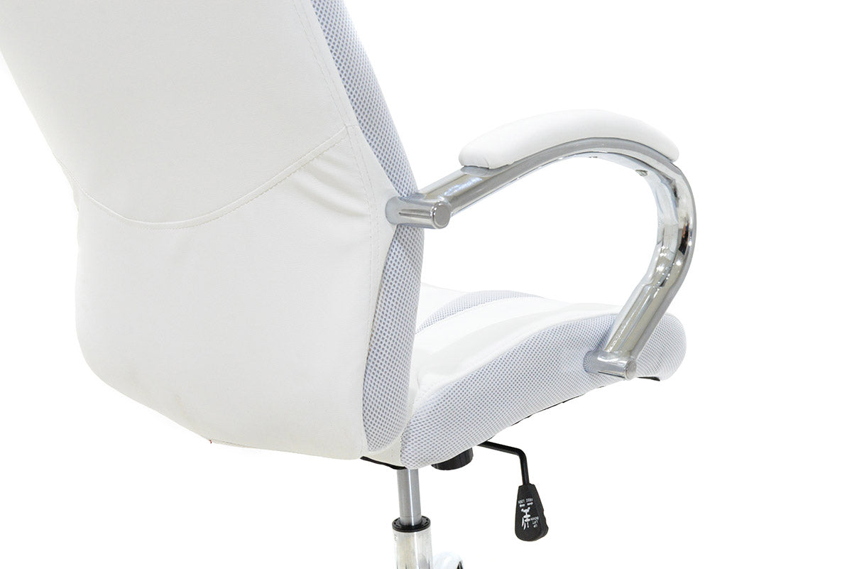 Manager office chair Shark pakoworld with PU white-grey colour