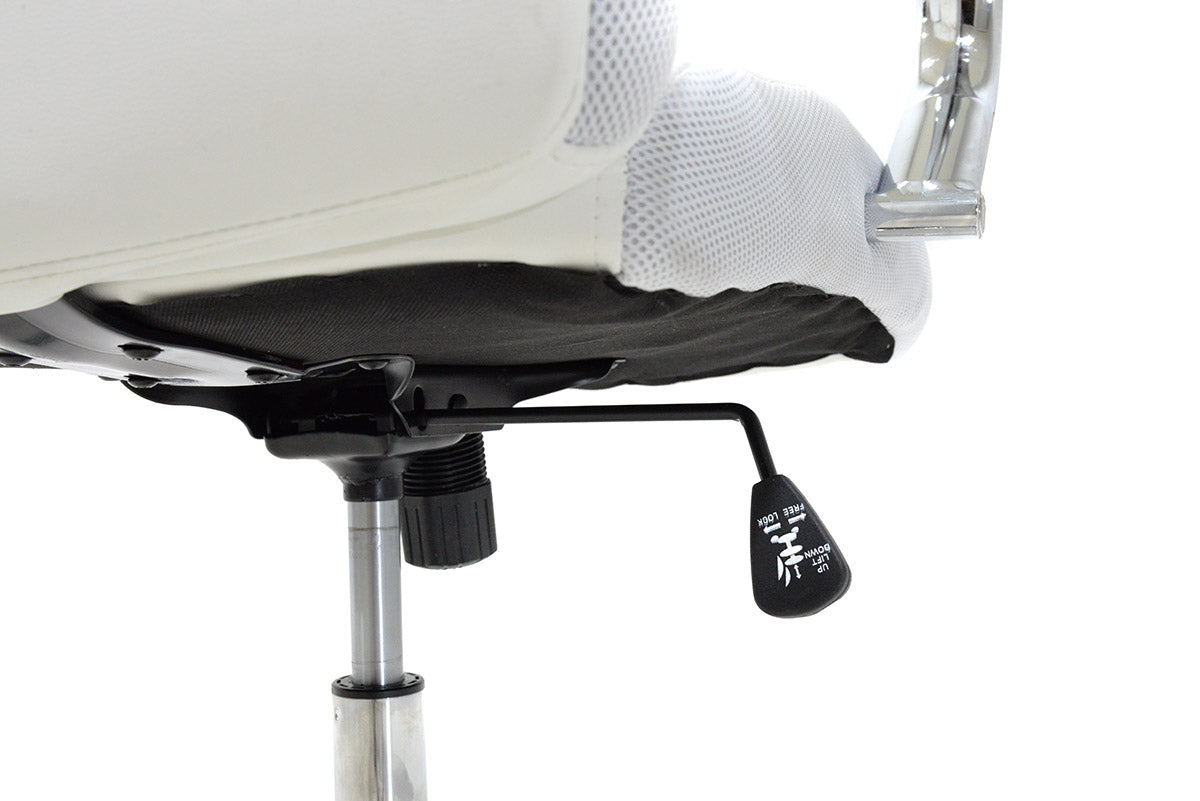 Manager office chair Shark pakoworld with PU white-grey colour