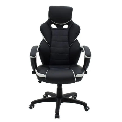 Manager office chair Garmin-Bucket pakoworld PU in black-White colour
