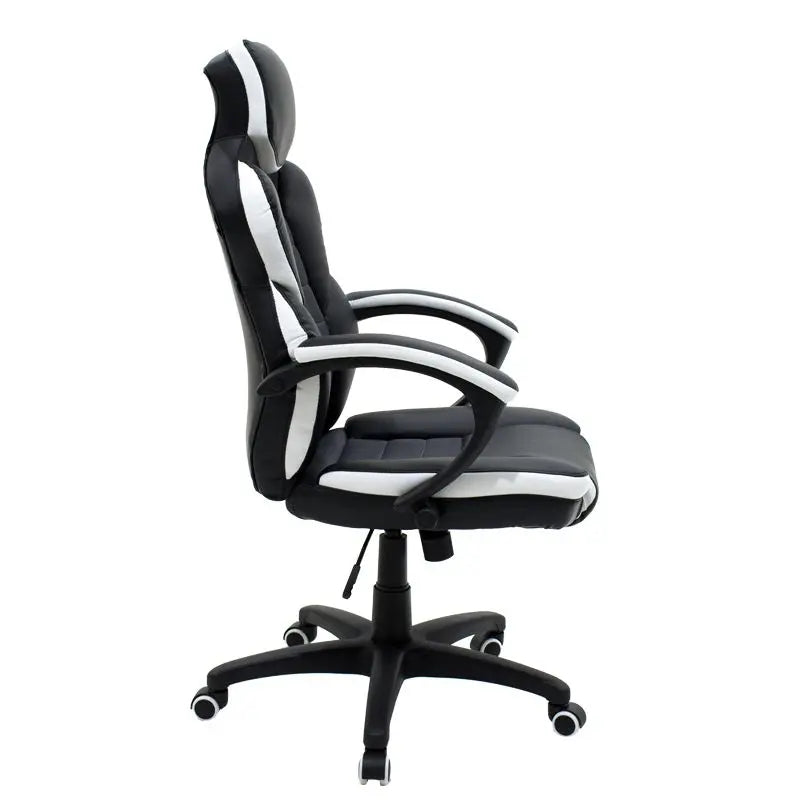 Manager office chair Garmin-Bucket pakoworld PU in black-White colour