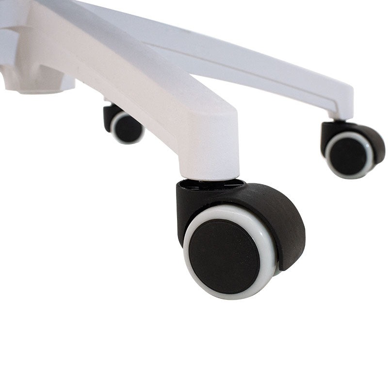 Manager office chair Momentum Bucket pakoworld with black red mesh fabric and white pu