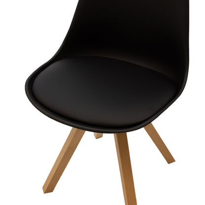 Chair Caron pakoworld PP black-natural leg