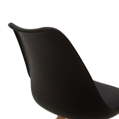 Chair Caron pakoworld PP black-natural leg