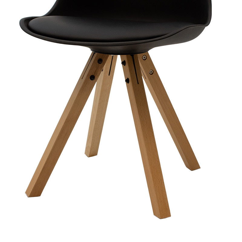 Chair Caron pakoworld PP black-natural leg