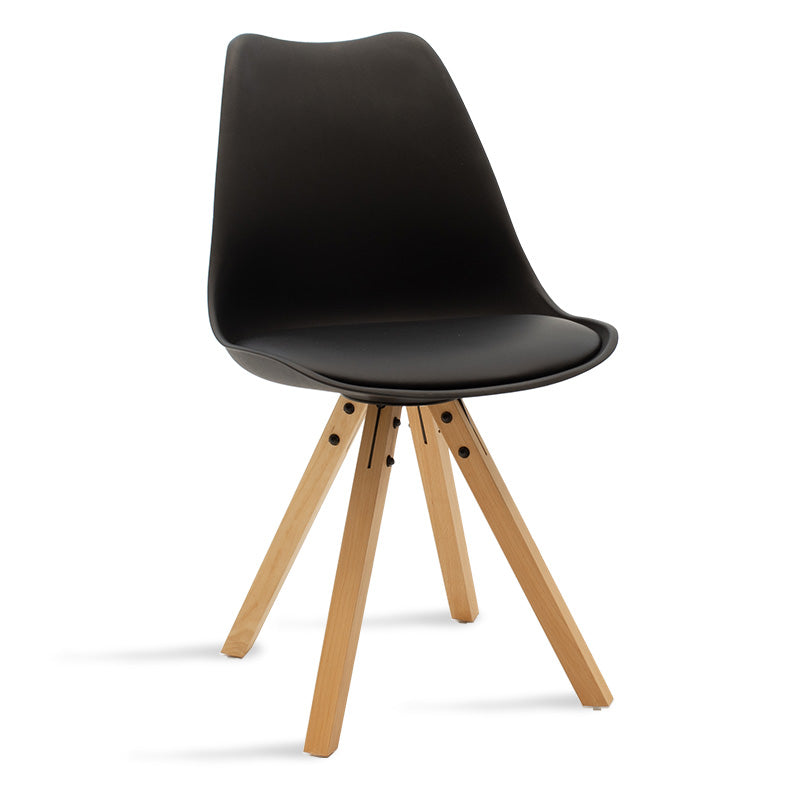 Chair Caron pakoworld PP black-natural leg