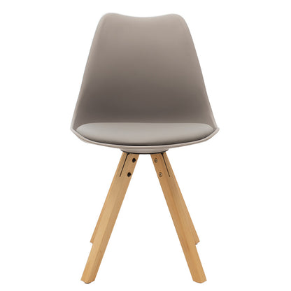 Chair Caron pakoworld PP grey-natural leg