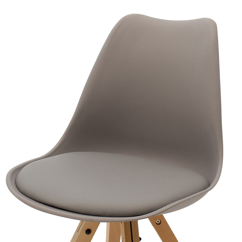 Chair Caron pakoworld PP grey-natural leg