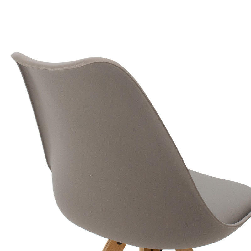 Chair Caron pakoworld PP grey-natural leg