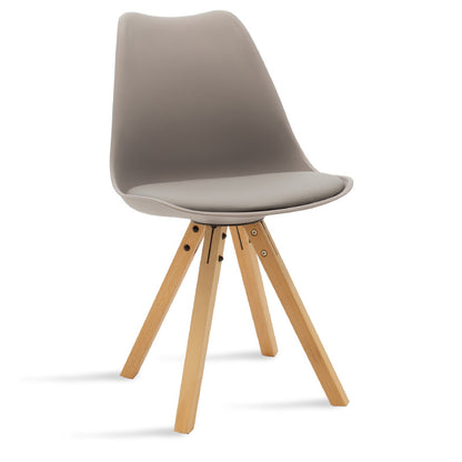 Chair Caron pakoworld PP grey-natural leg