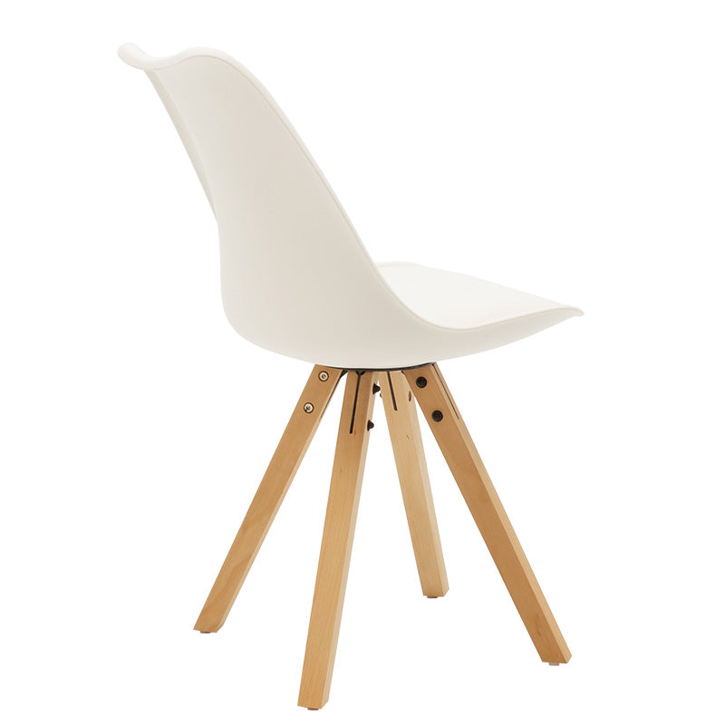 Caron chair pakoworld PP white-natural leg