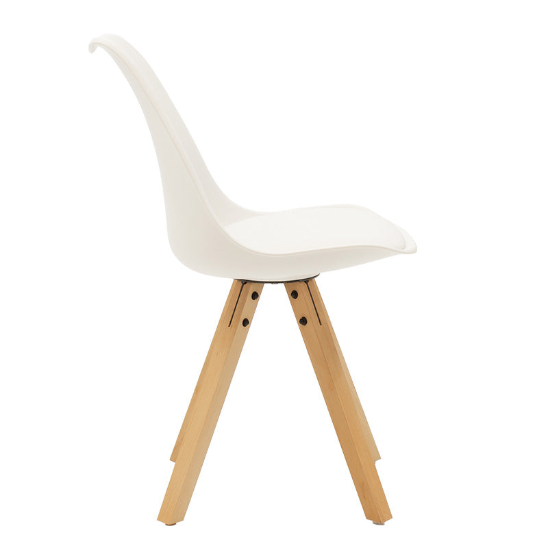 Caron chair pakoworld PP white-natural leg