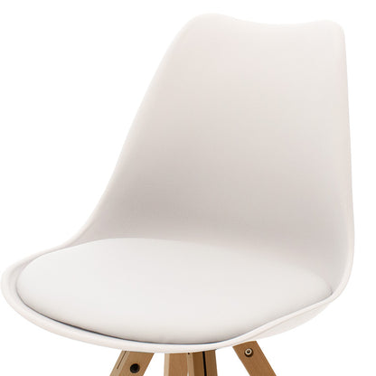 Caron chair pakoworld PP white-natural leg