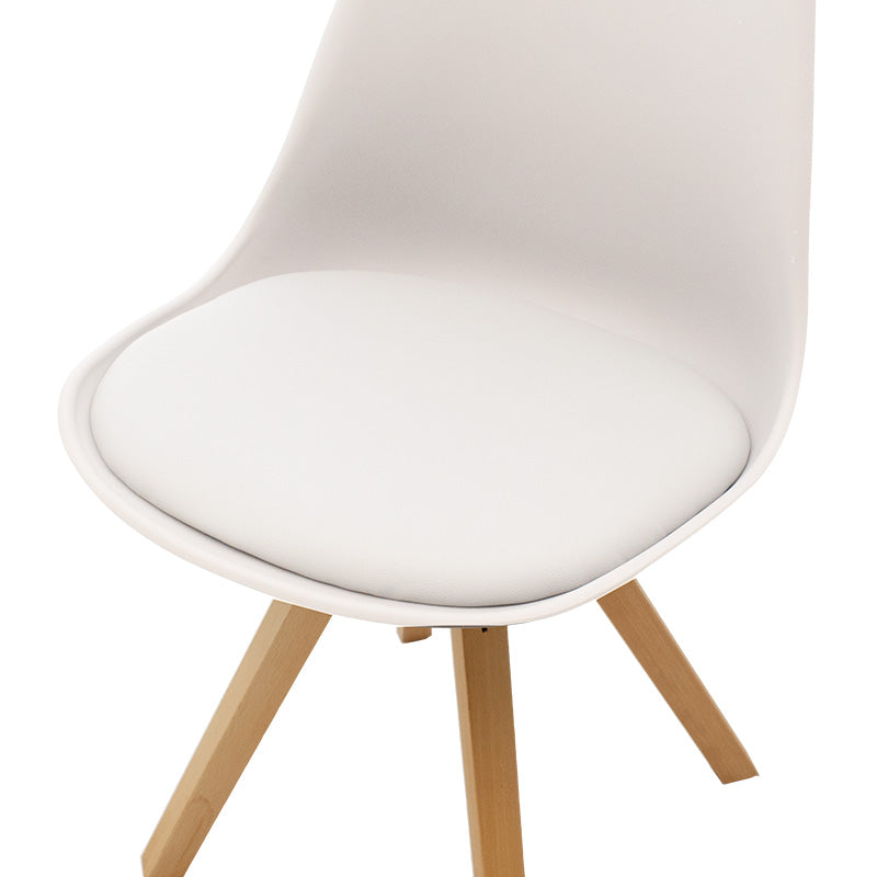 Caron chair pakoworld PP white-natural leg