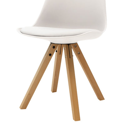Caron chair pakoworld PP white-natural leg