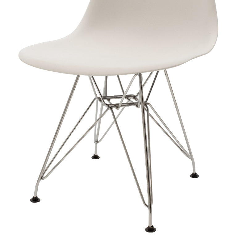 Chair Adelle pakoworld PP white-inox leg