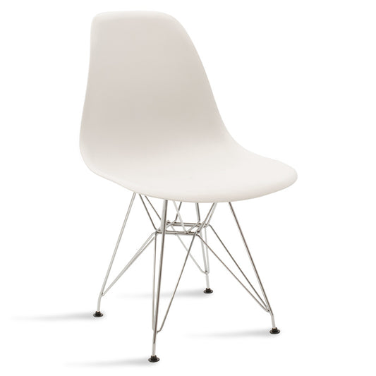 Chair Adelle pakoworld PP white-inox leg