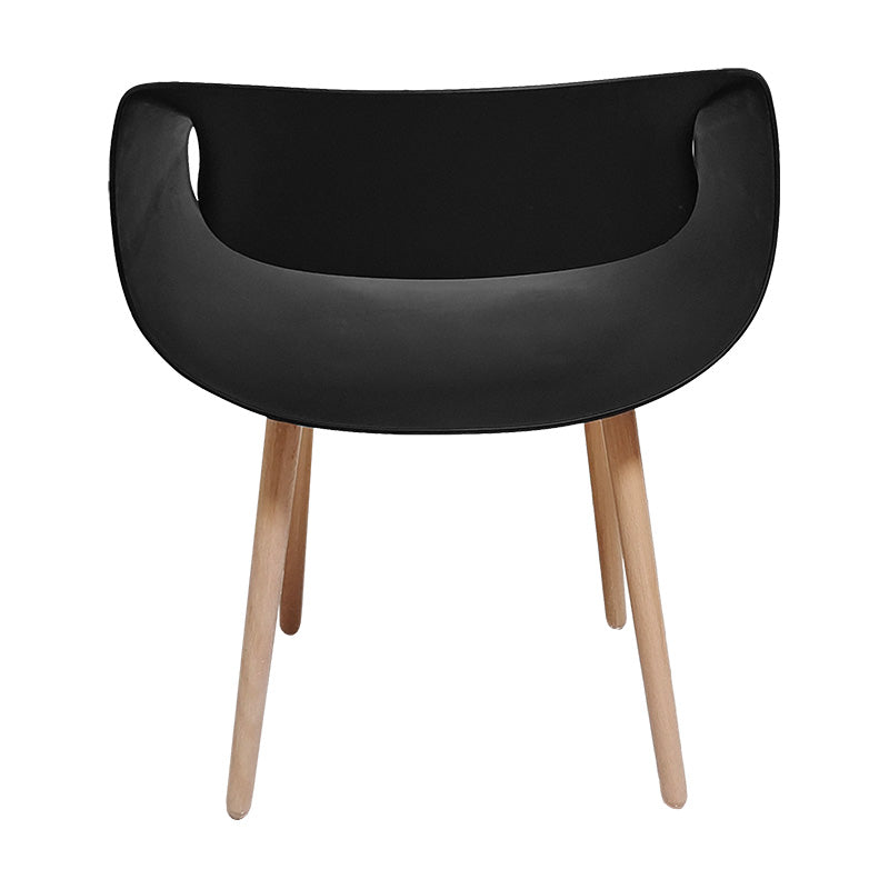 Armchair Aura pakoworld PP black-natural leg