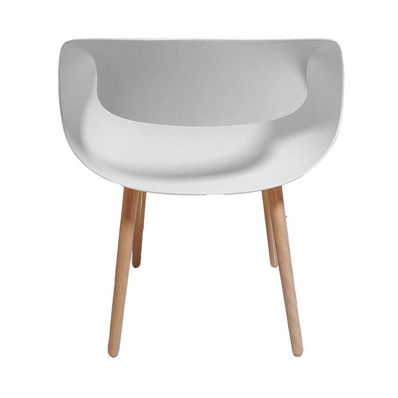 Armchair Aura pakoworld PP white-natural leg