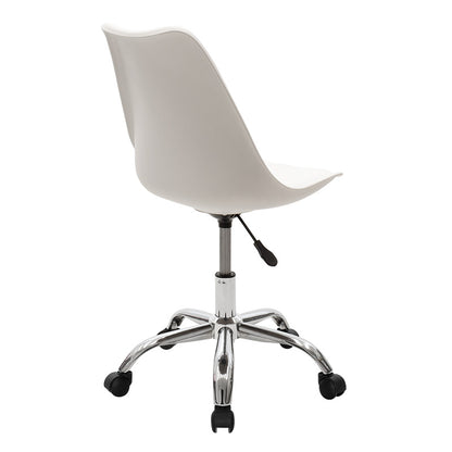 Office chair Gaston II pakoworld PP-PU in white color