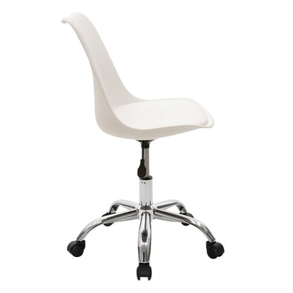 Office chair Gaston II pakoworld PP-PU in white color