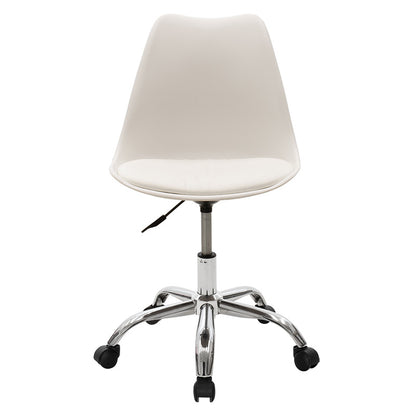 Office chair Gaston II pakoworld PP-PU in white color