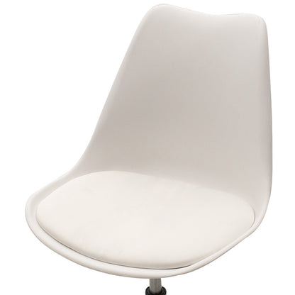 Office chair Gaston II pakoworld PP-PU in white color