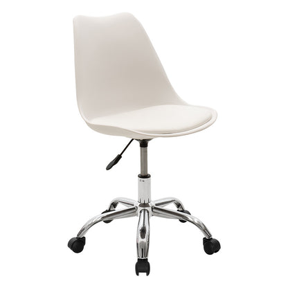 Office chair Gaston II pakoworld PP-PU in white color