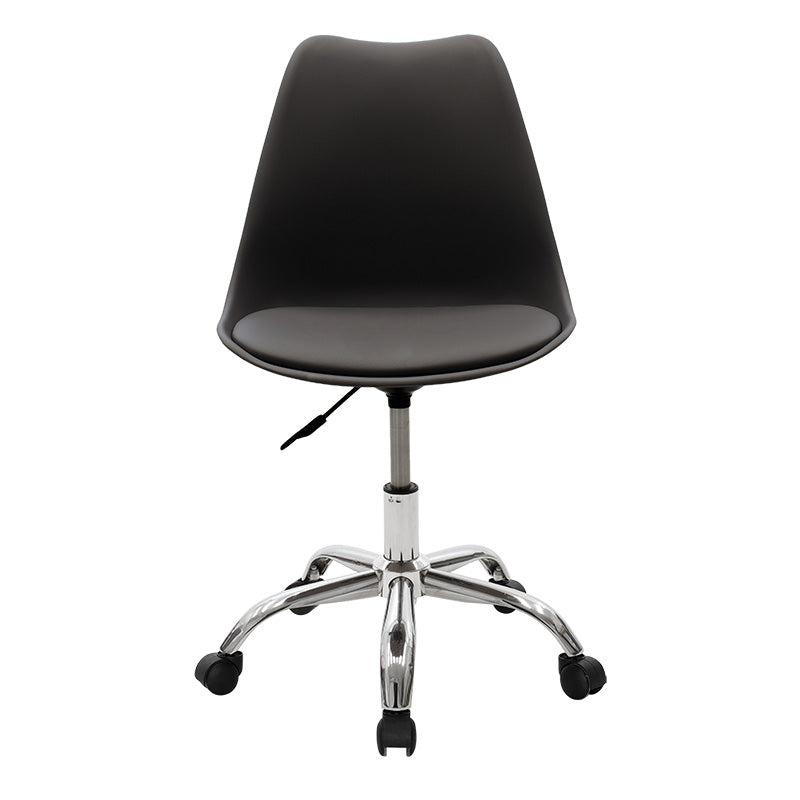 Office chair Gaston II pakoworld PP-PU in black color