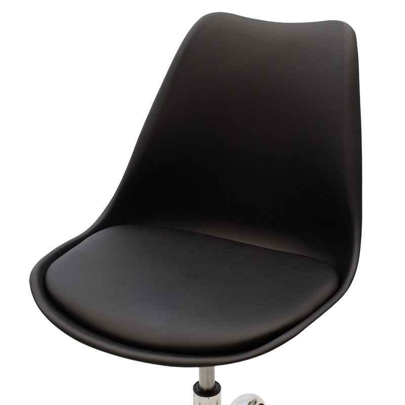 Office chair Gaston II pakoworld PP-PU in black color