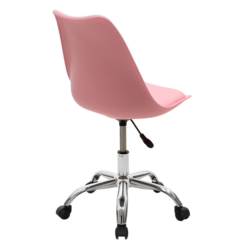 Office chair Gaston II pakoworld pp- pu in pink color