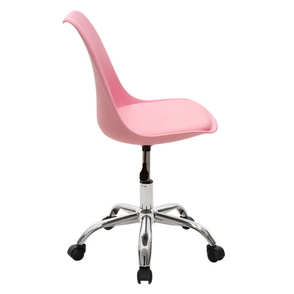 Office chair Gaston II pakoworld pp- pu in pink color