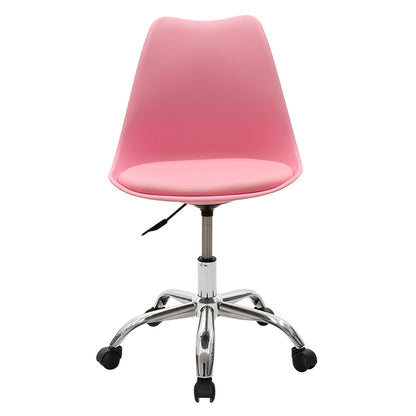 Office chair Gaston II pakoworld pp- pu in pink color