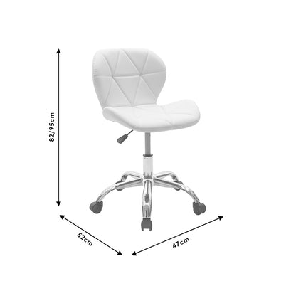 Office chair Frea II pakoworld PU in white color