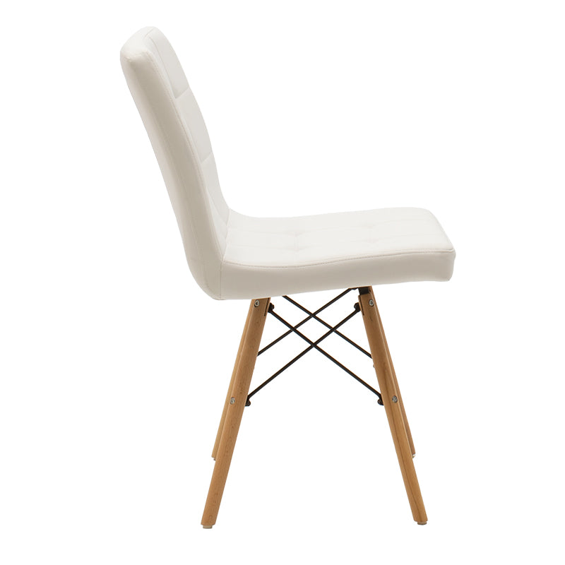 Chair Cian II pakoworld PU white-oak leg