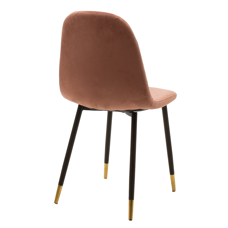 Chair Sila pakoworld velvet rotten apple-legs black-gold