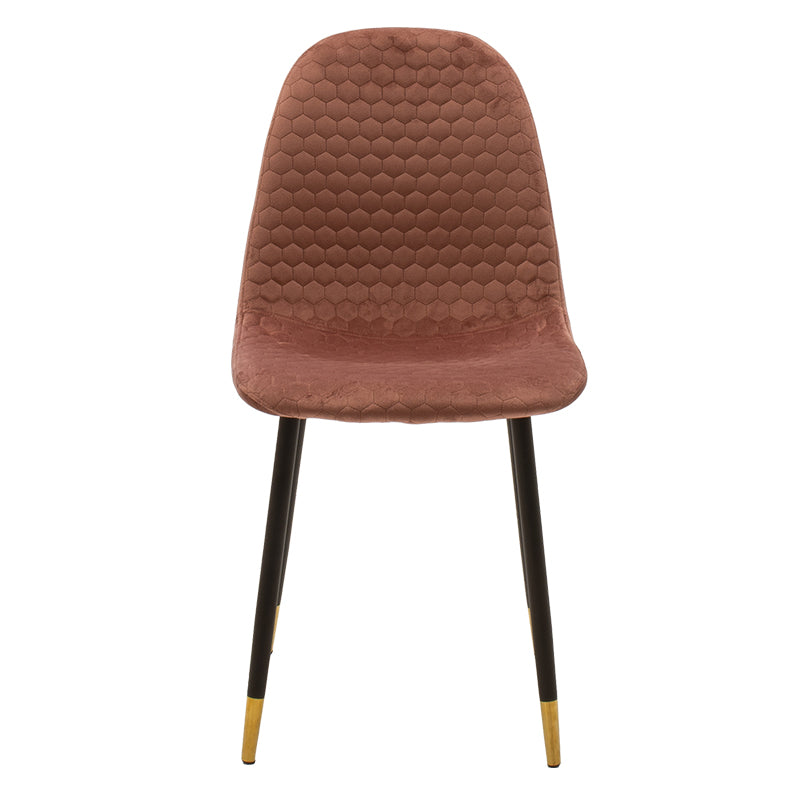 Chair Sila pakoworld velvet rotten apple-legs black-gold