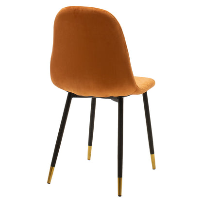 Chair Sila pakoworld velvet tile-legs black-gold