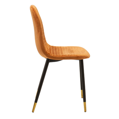 Chair Sila pakoworld velvet tile-legs black-gold