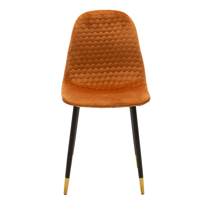 Chair Sila pakoworld velvet tile-legs black-gold