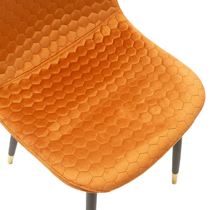 Chair Sila pakoworld velvet tile-legs black-gold