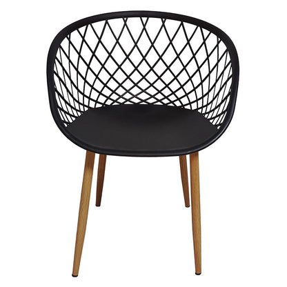 Armchair Ezra I pakoworld PP black-natural legs