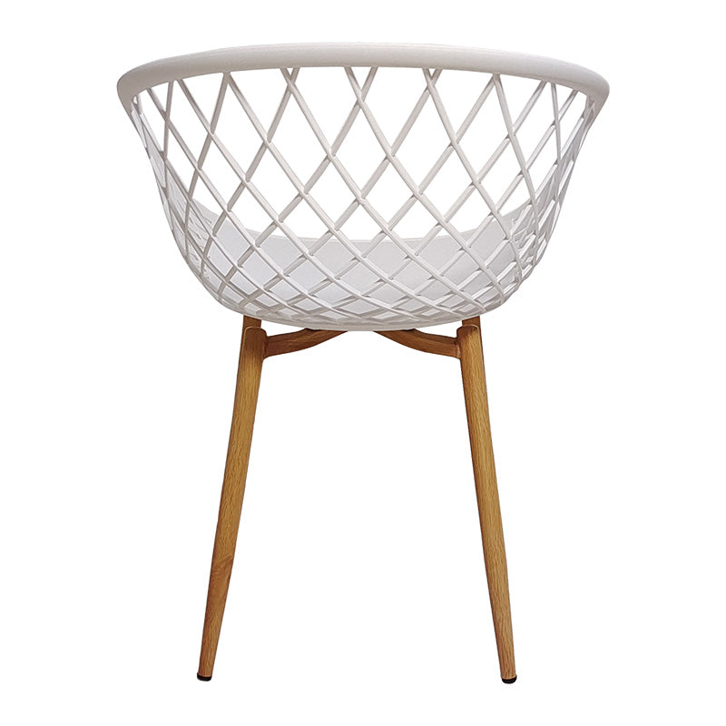 Armchair Ezra I pakoworld PP white-natural leg