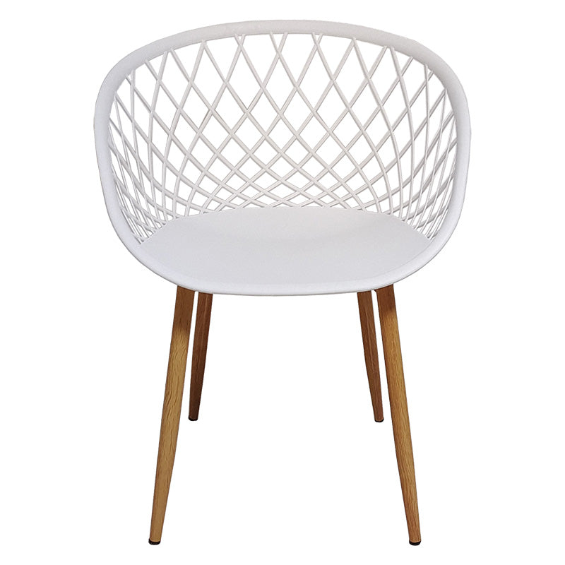 Armchair Ezra I pakoworld PP white-natural leg