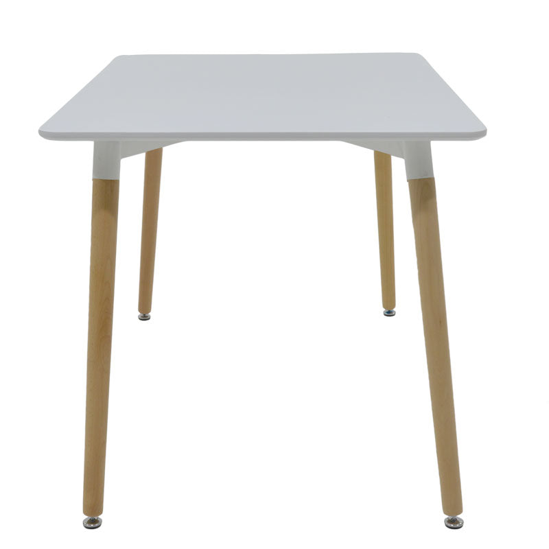 Dining table Natali MDF top white 120x80x75cm