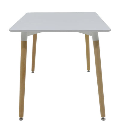 Dining table Natali MDF top white 120x80x75cm