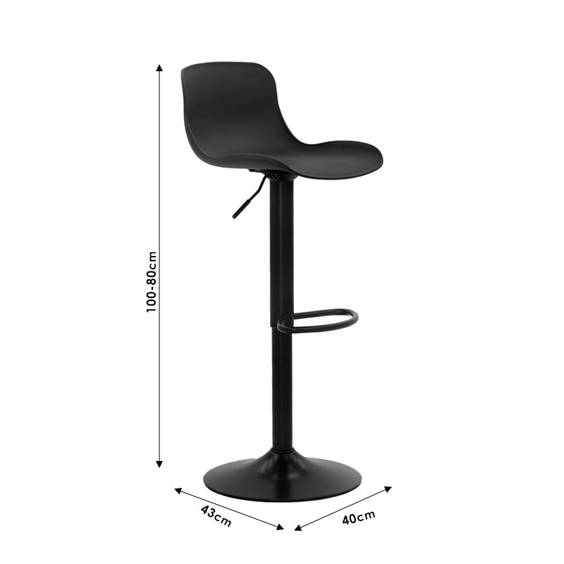Bar stool Walden PP black