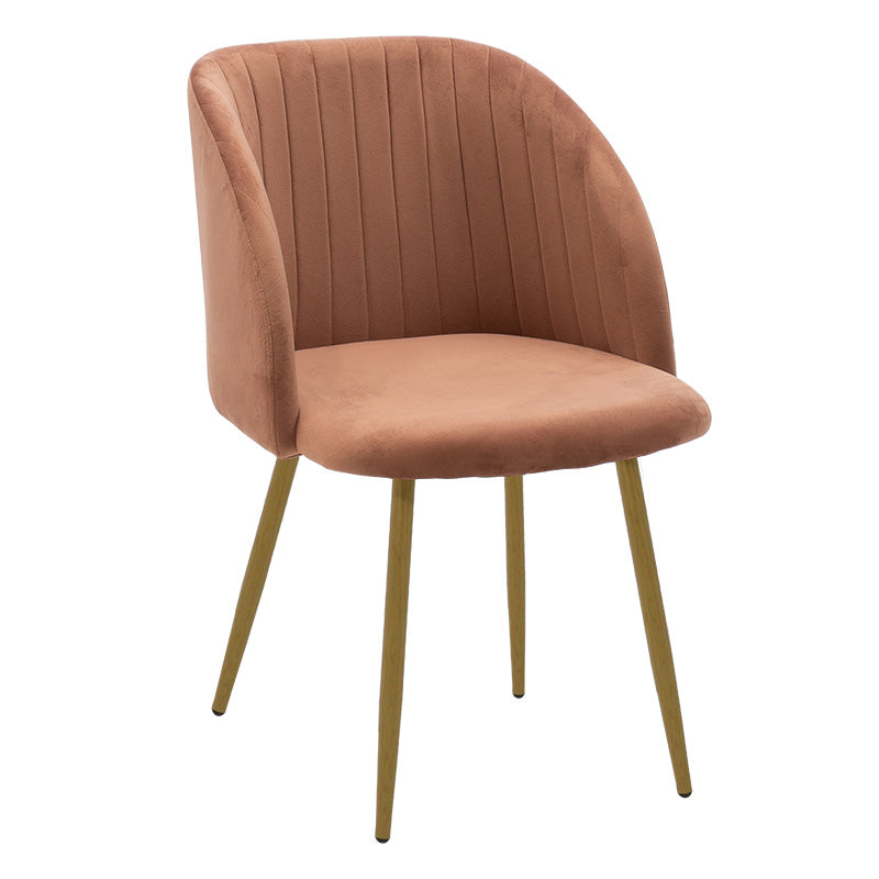 Armchair Oasis pakoworld velvet rotten apple-natural legs